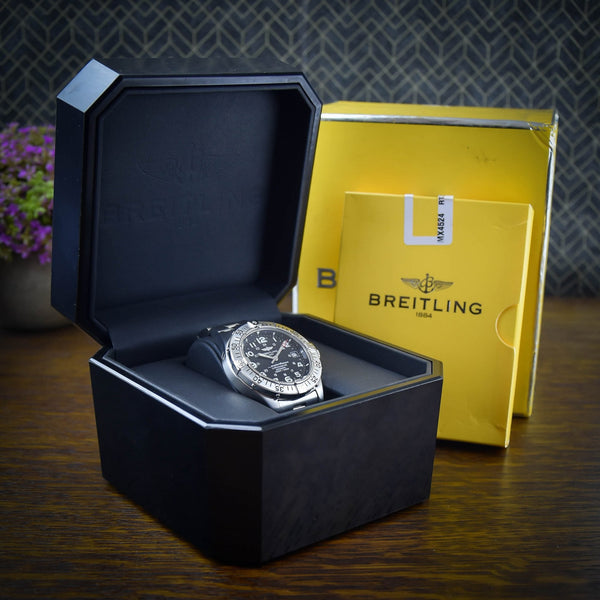Superocean A17360 – Black Dial – Steel Bracelet – 2006
