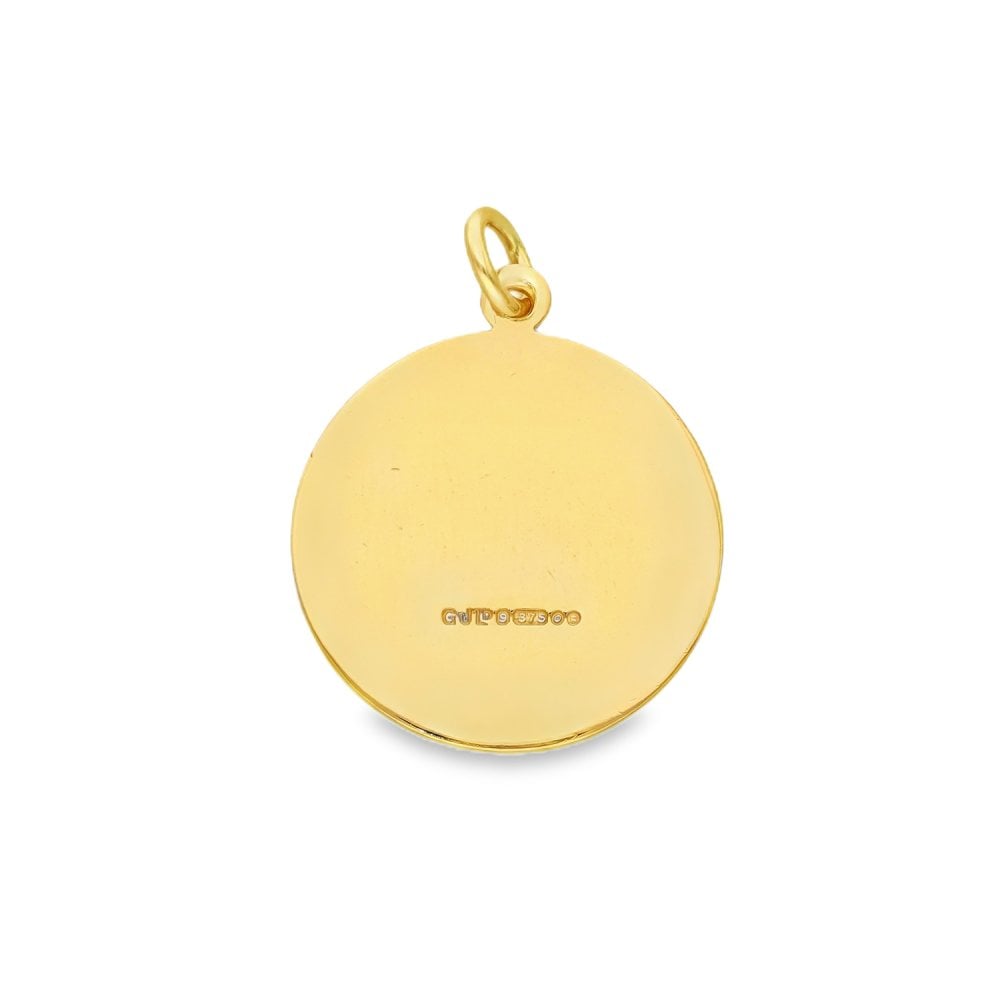 9ct Yellow Gold Madonna Pendant - 18x21x2mm - 4.1g