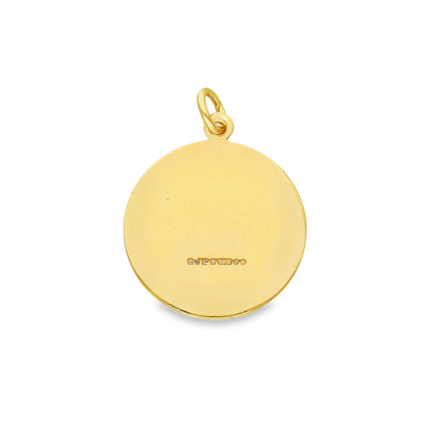 9ct Yellow Gold Madonna Pendant - 18x21x2mm - 4.1g