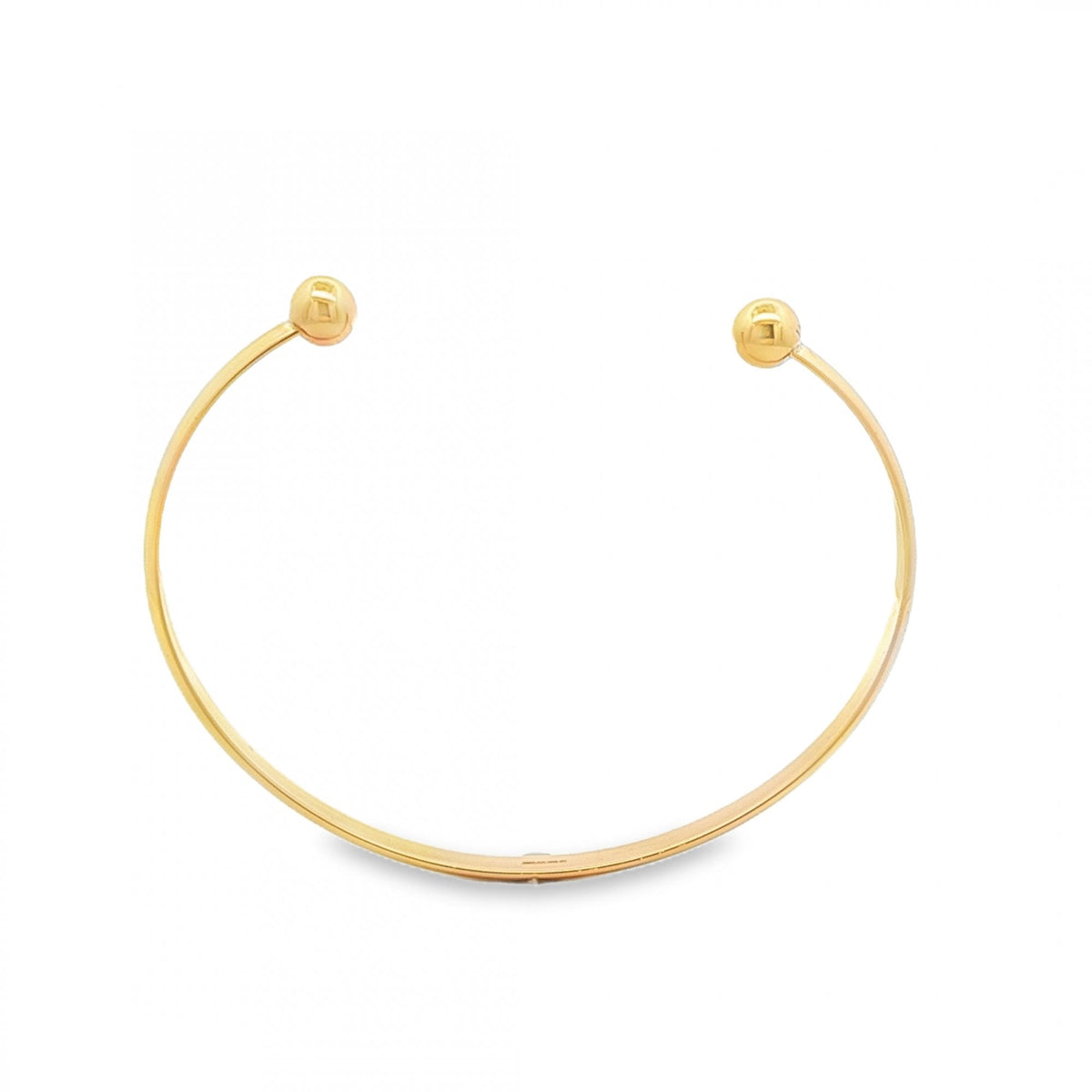 9ct Yellow Gold Torque Bangle - 17.5cm - 8.1g