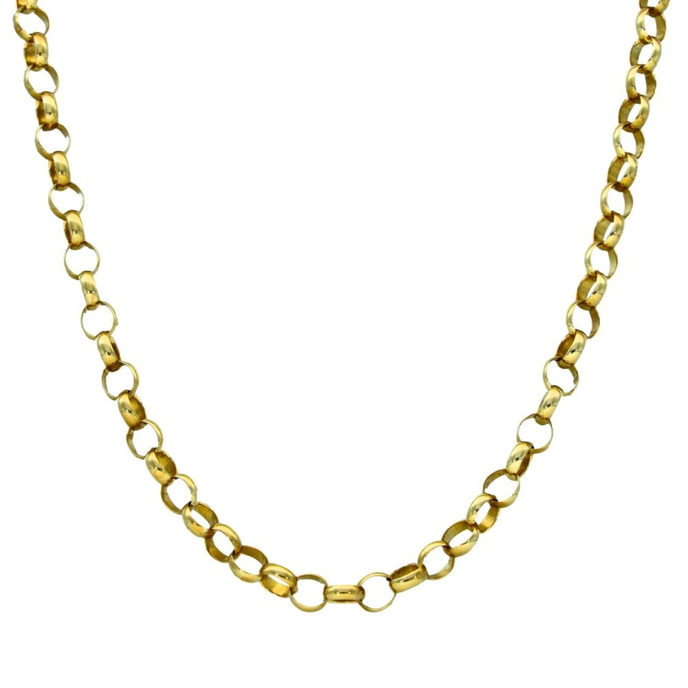 9ct Yellow Gold Round Belcher Chain - 24" - 17.1g