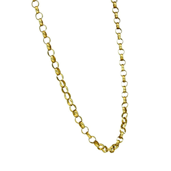9ct Yellow Gold Round Belcher Chain - 24" - 17.1g