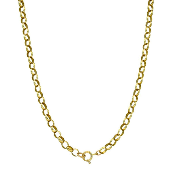 9ct Yellow Gold Round Belcher Chain - 24" - 17.1g