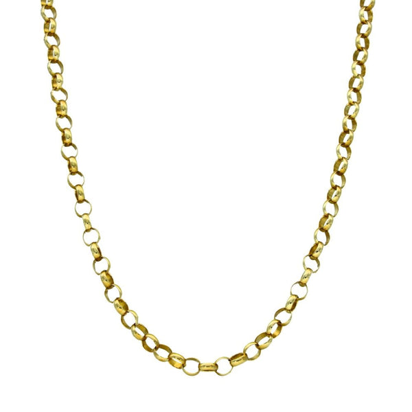 9ct Yellow Gold Round Belcher Chain - 24" - 17.1g