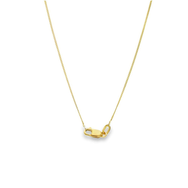 9ct Yellow Gold Diamond Initial ‘M’ Pendant & Necklace - 0.05ct
