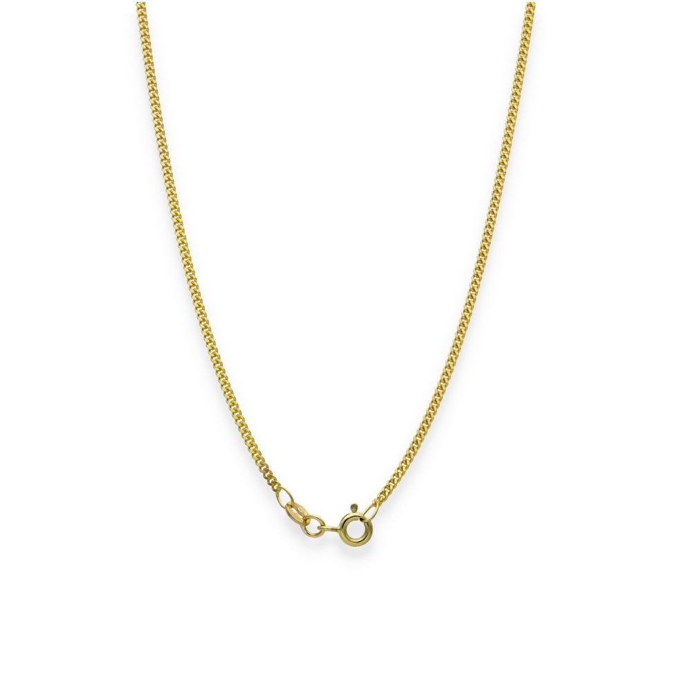 9ct Yellow Gold Fine Curb Chain - 20" - 3.6g