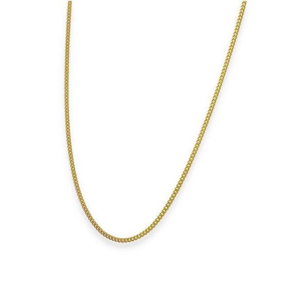 9ct Yellow Gold Fine Curb Chain - 20" - 3.6g