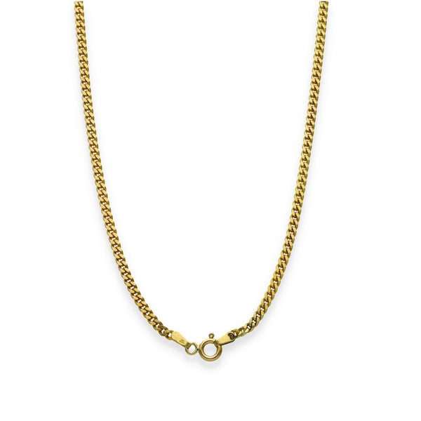 9ct Yellow Gold Fine Curb Chain - 19" - 9.8g