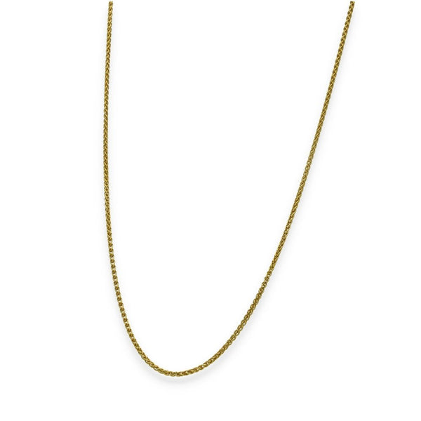 18ct Yellow Gold Spiga Chain - 18" - 3.4g