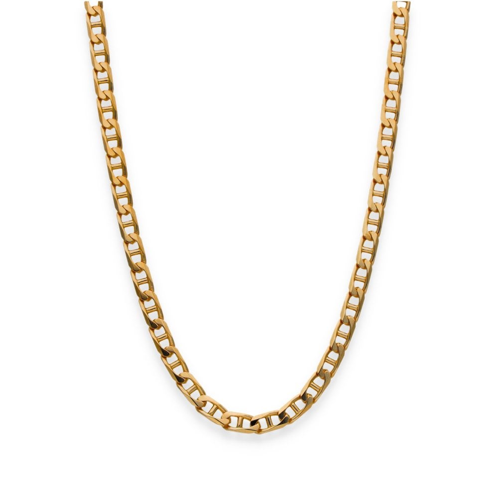 9ct Yellow Gold Flat Anchor Chain - 20" - 16.4g