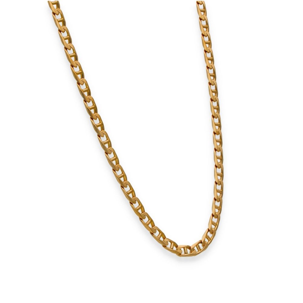 9ct Yellow Gold Flat Anchor Chain - 20" - 16.4g