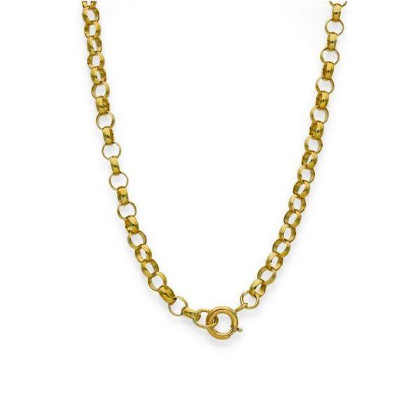 9ct Yellow Gold Round Belcher Chain - 23" - 19.4g