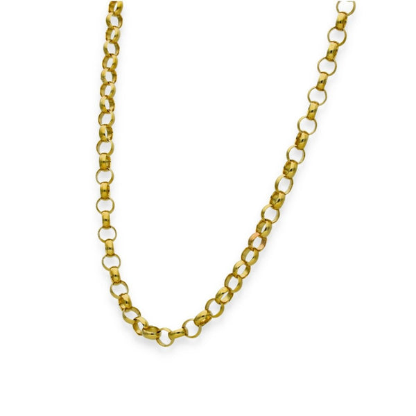 9ct Yellow Gold Round Belcher Chain - 23" - 19.4g
