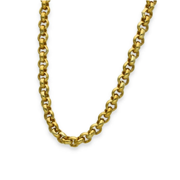 9ct Yellow Gold Heavy Belcher Chain - 23" - 85.8g