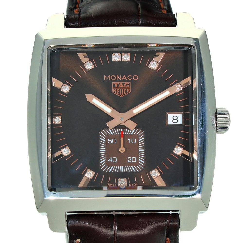 Monaco WAW131E – Brown Dial - Diamond Markers – 2019