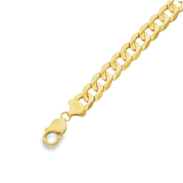 9ct Yellow Gold Curb Bracelet - 8" - 23.5g