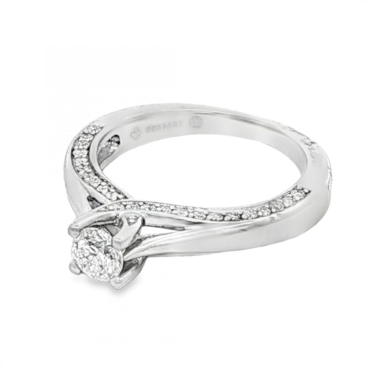 18ct White Gold Diamond Engagement Ring - Size J½ - 1.00ct