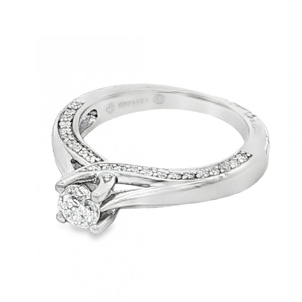 18ct White Gold Diamond Engagement Ring - Size J½ - 1.00ct