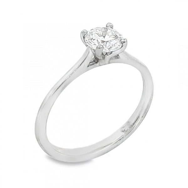 950 Platinum Diamond Engagement Ring - Size M½ - 0.73ct