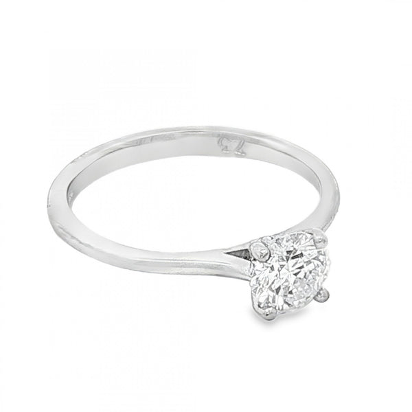 950 Platinum Diamond Engagement Ring - Size M½ - 0.73ct