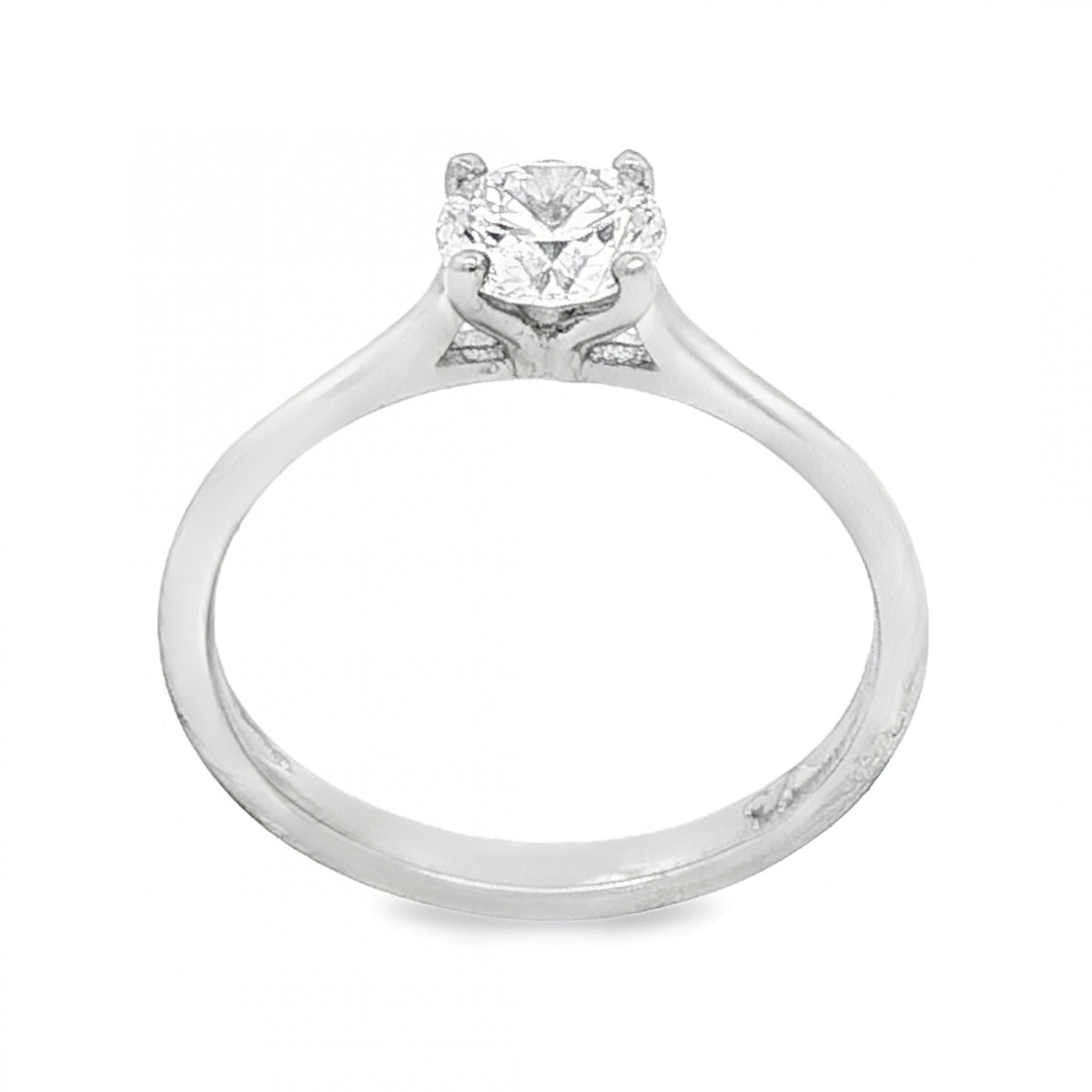 950 Platinum Diamond Engagement Ring - Size M½ - 0.73ct