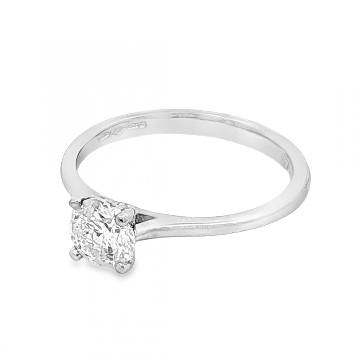 950 Platinum Diamond Engagement Ring - Size M½ - 0.73ct