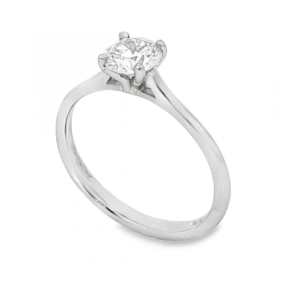 950 Platinum Diamond Engagement Ring - Size M½ - 0.73ct