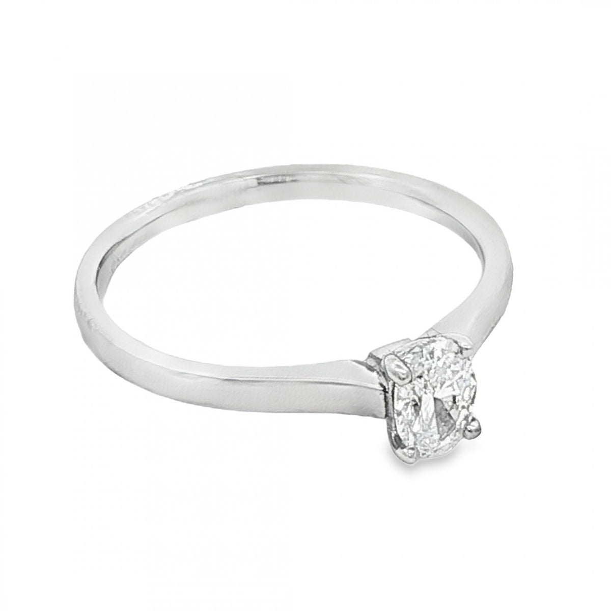 950 Platinum Diamond Engagement Ring - Size N - 0.35ct