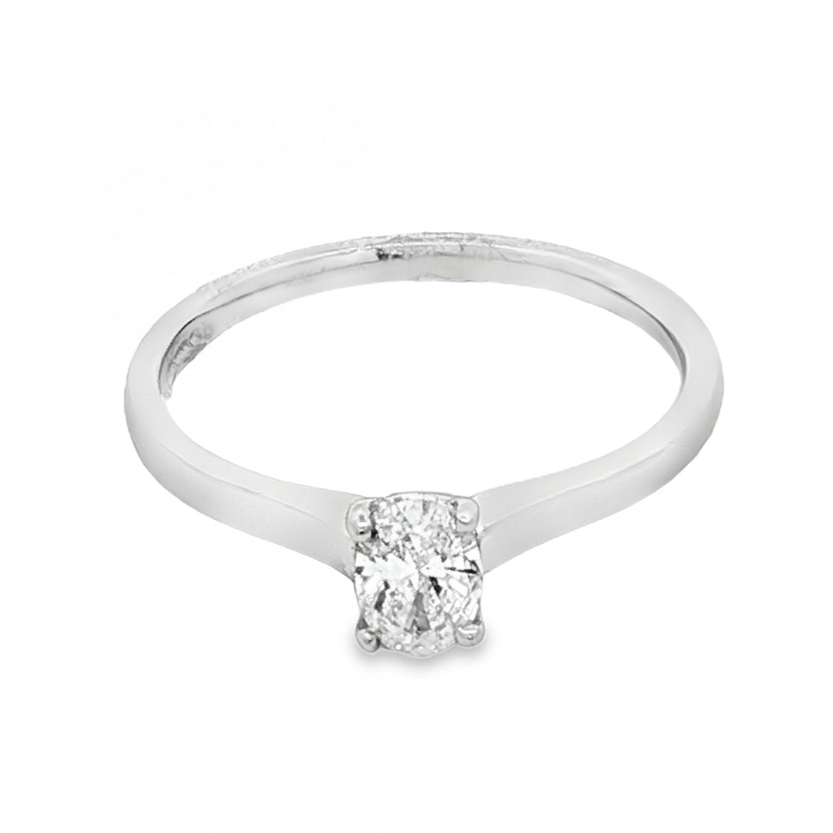 950 Platinum Diamond Engagement Ring - Size N - 0.35ct