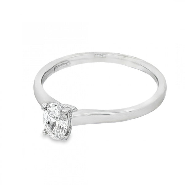 950 Platinum Diamond Engagement Ring - Size N - 0.35ct