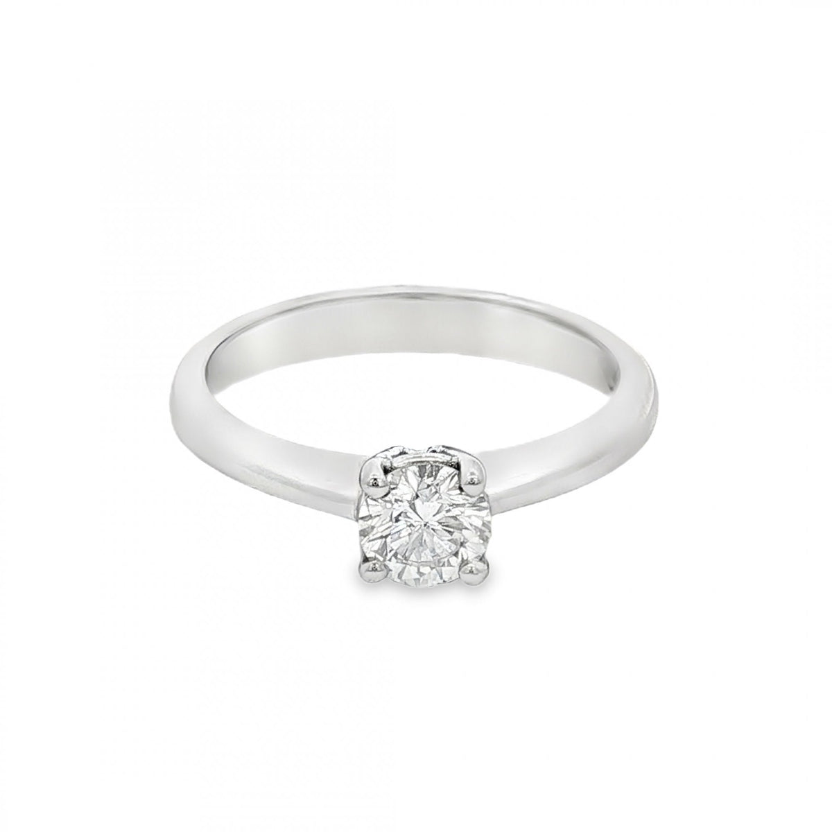 18ct White Gold Diamond Engagement Ring - Size M - 0.50ct