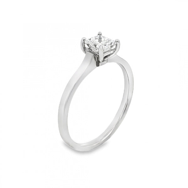 950 Platinum Diamond Engagement Ring - Size M - 0.52ct