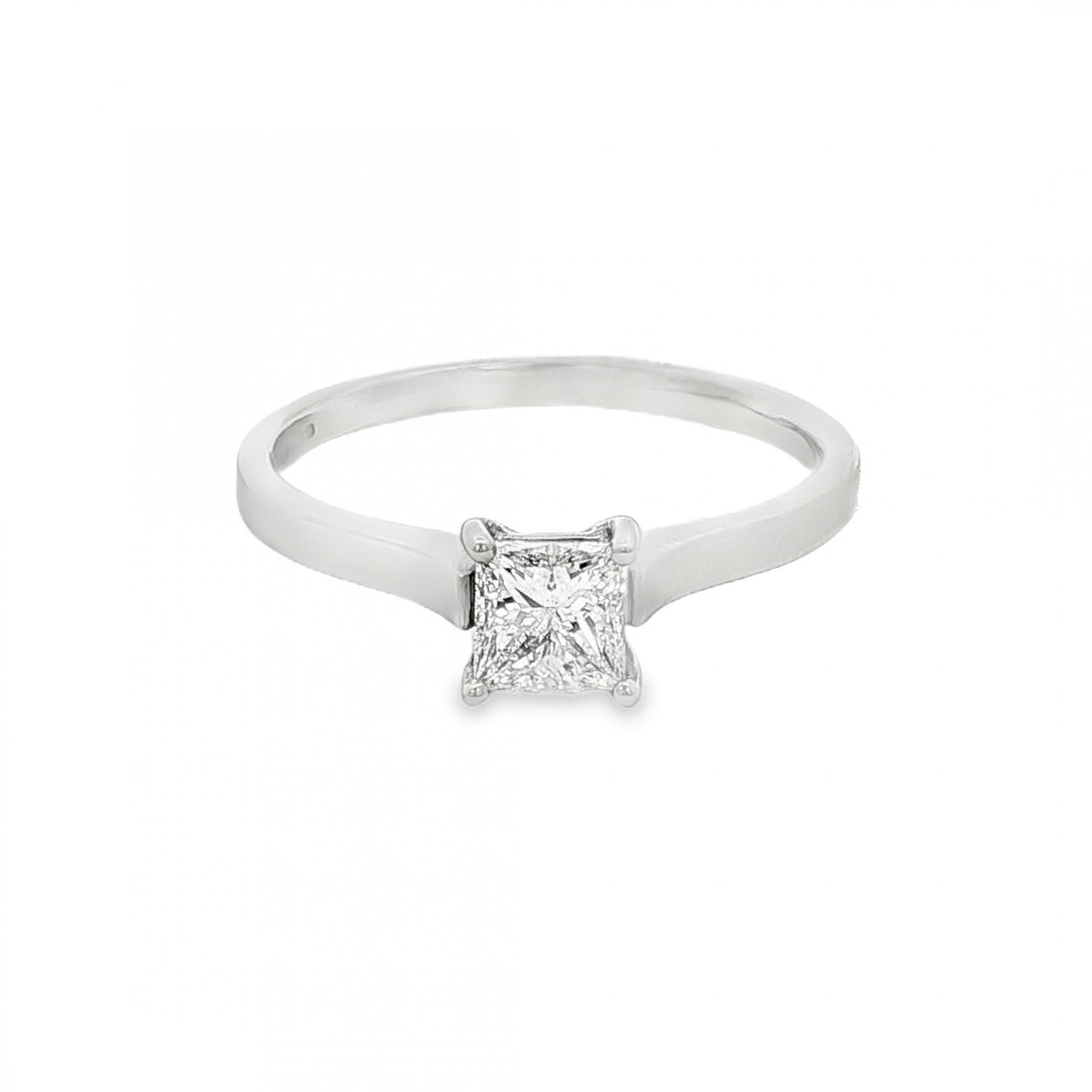950 Platinum Diamond Engagement Ring - Size M - 0.52ct