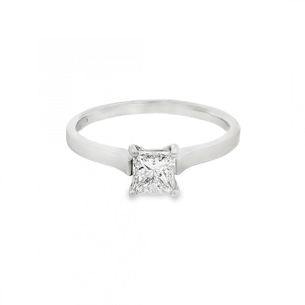 950 Platinum Diamond Engagement Ring - Size M - 0.52ct