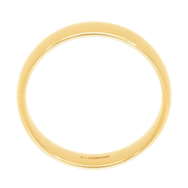 9ct Yellow Gold Court Wedding Band - Size L½ - 4mm