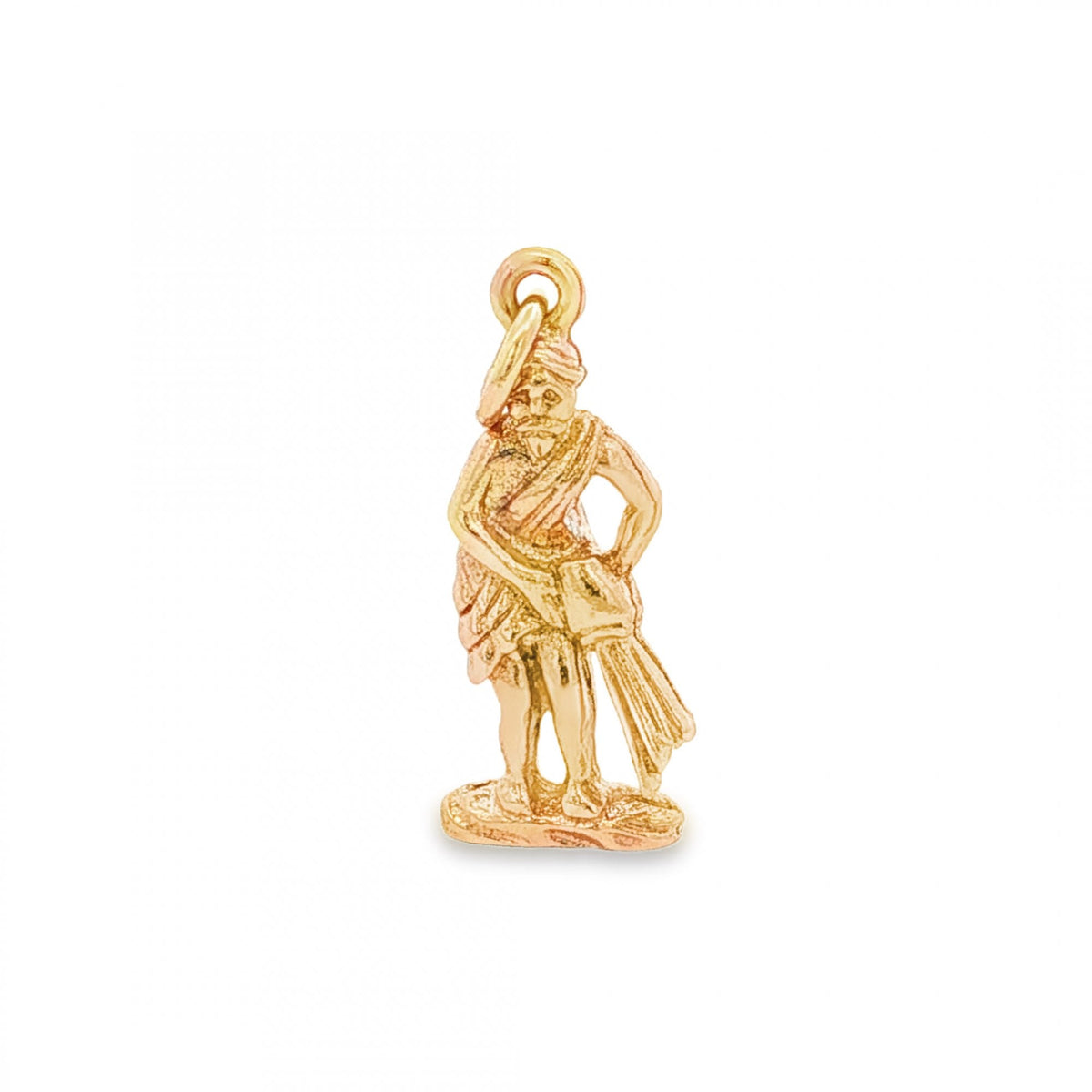 9ct Yellow Gold Piper Charm - 19x8x3mm - 1.6g