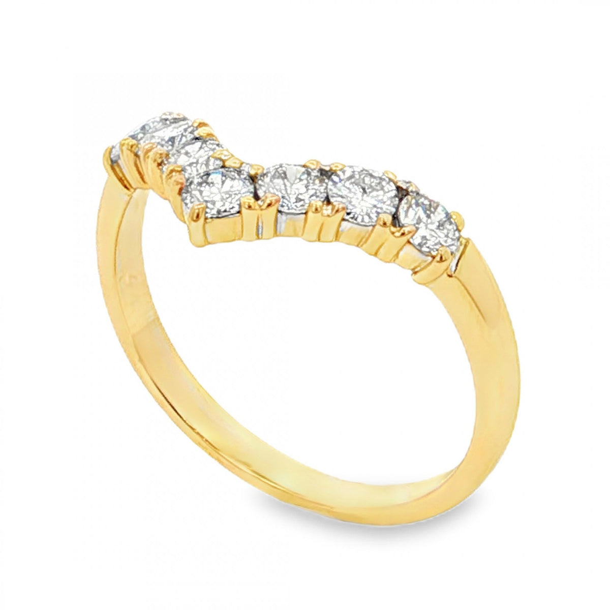 18ct Yellow Gold Diamond Enhancer Ring - Size J - 0.44ct