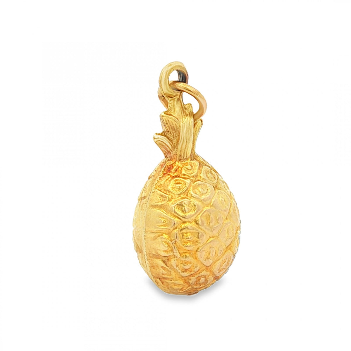 9ct Yellow Gold Hollow Pineapple Pendant - 12x24x10mm - 1.5g
