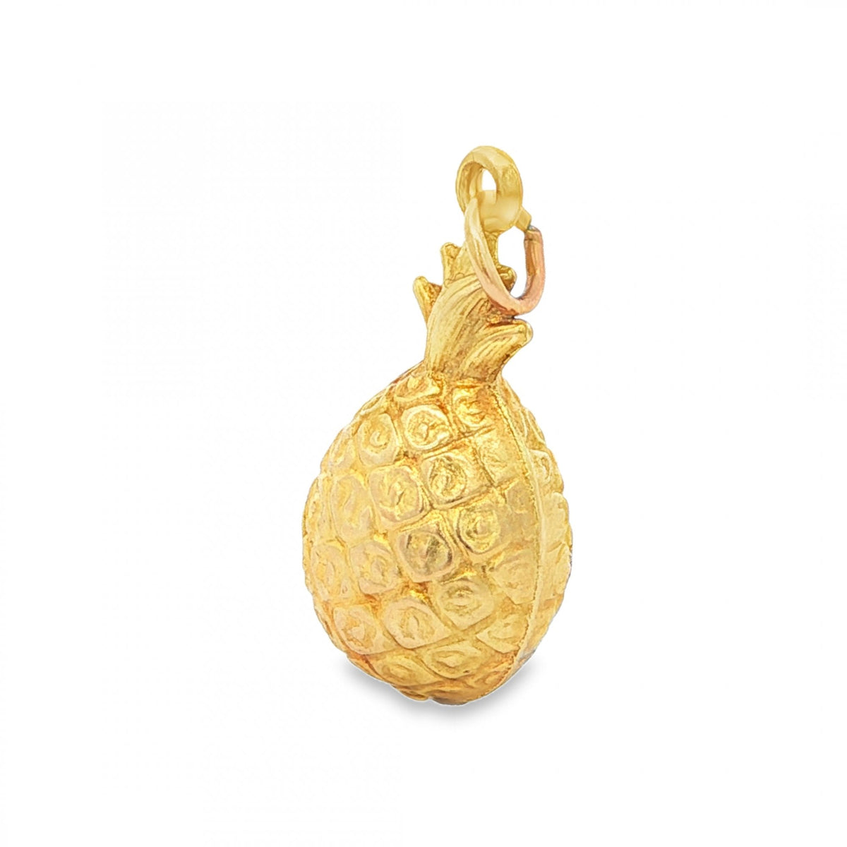 9ct Yellow Gold Hollow Pineapple Pendant - 12x24x10mm - 1.5g