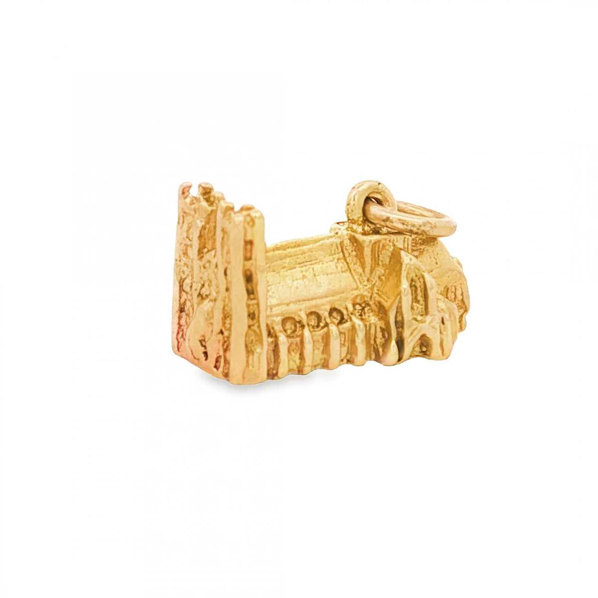 9ct Yellow Gold Church Charm - 15x9x9mm - 2.4g