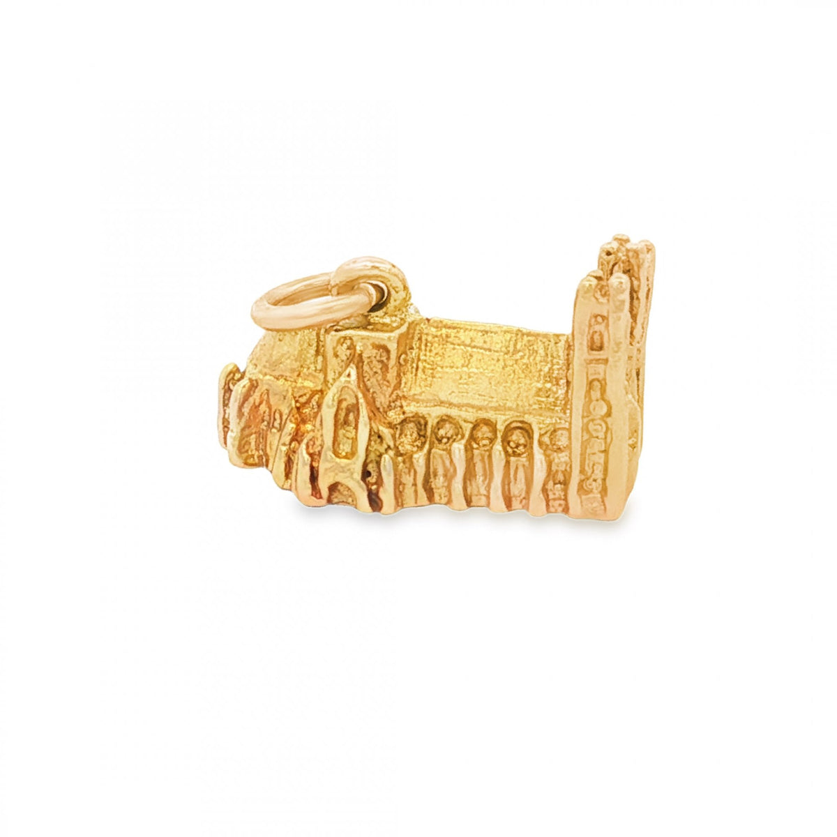 9ct Yellow Gold Church Charm - 15x9x9mm - 2.4g