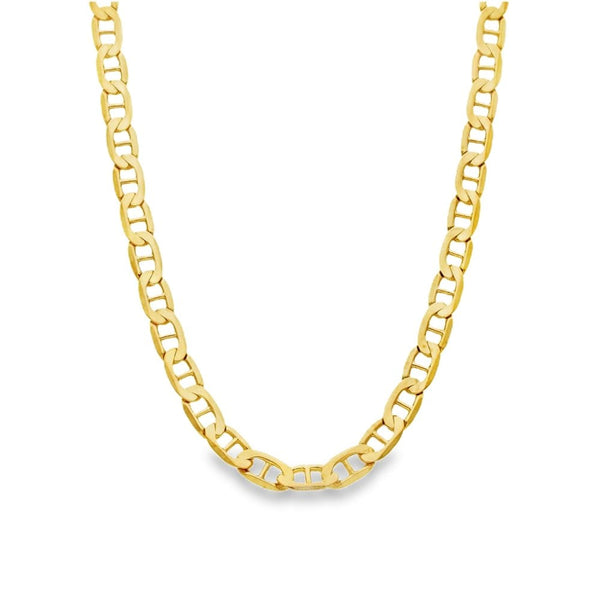 9ct Yellow Gold Flat Anchor Chain - 18" - 18.1g