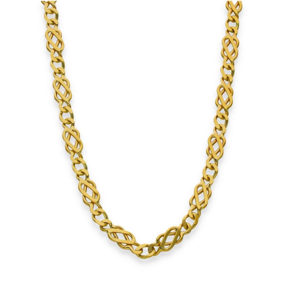 9ct Yellow Gold Celtic-Style Chain - 18" - 20.3g