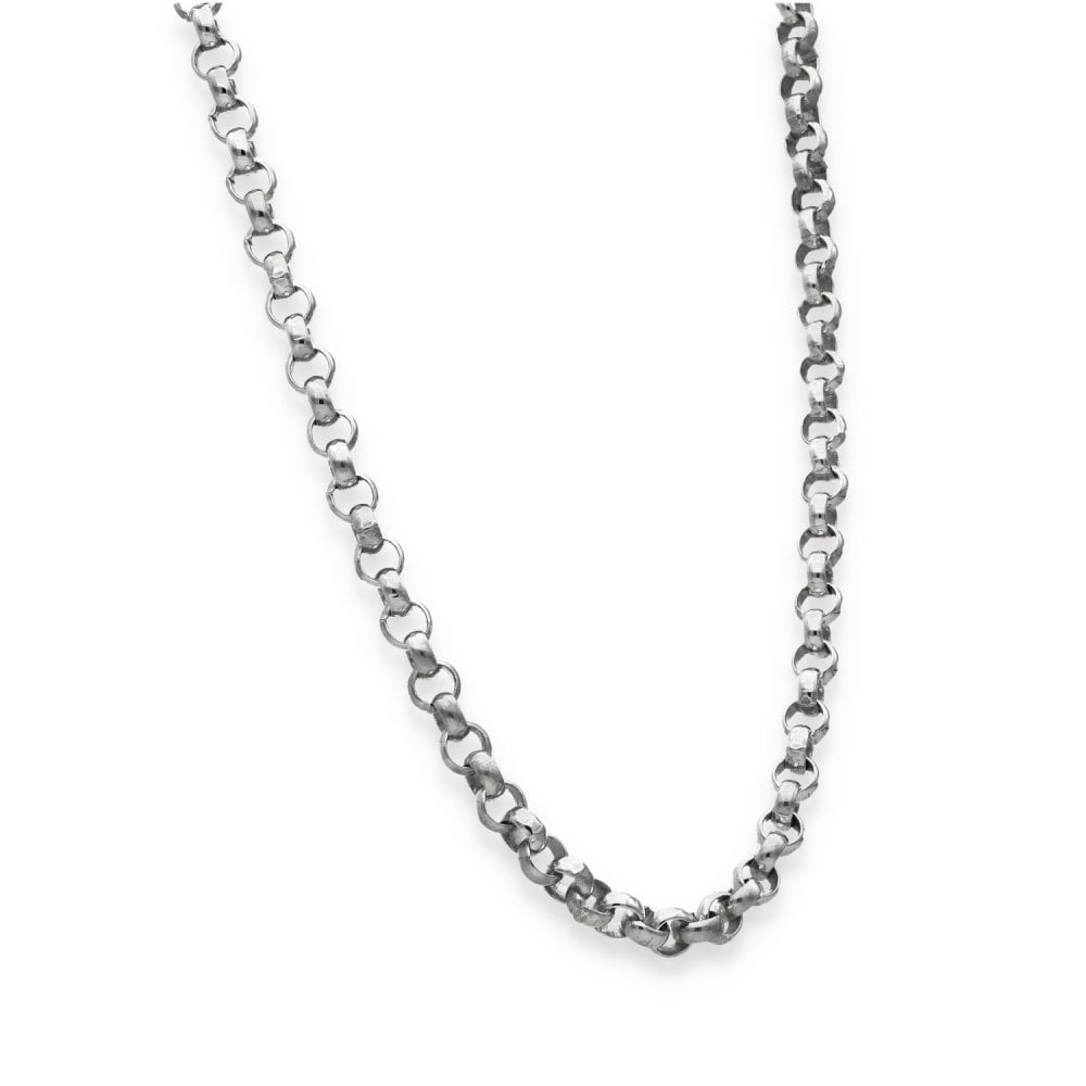 925 Silver Round Belcher Chain - 18" - 21.0g