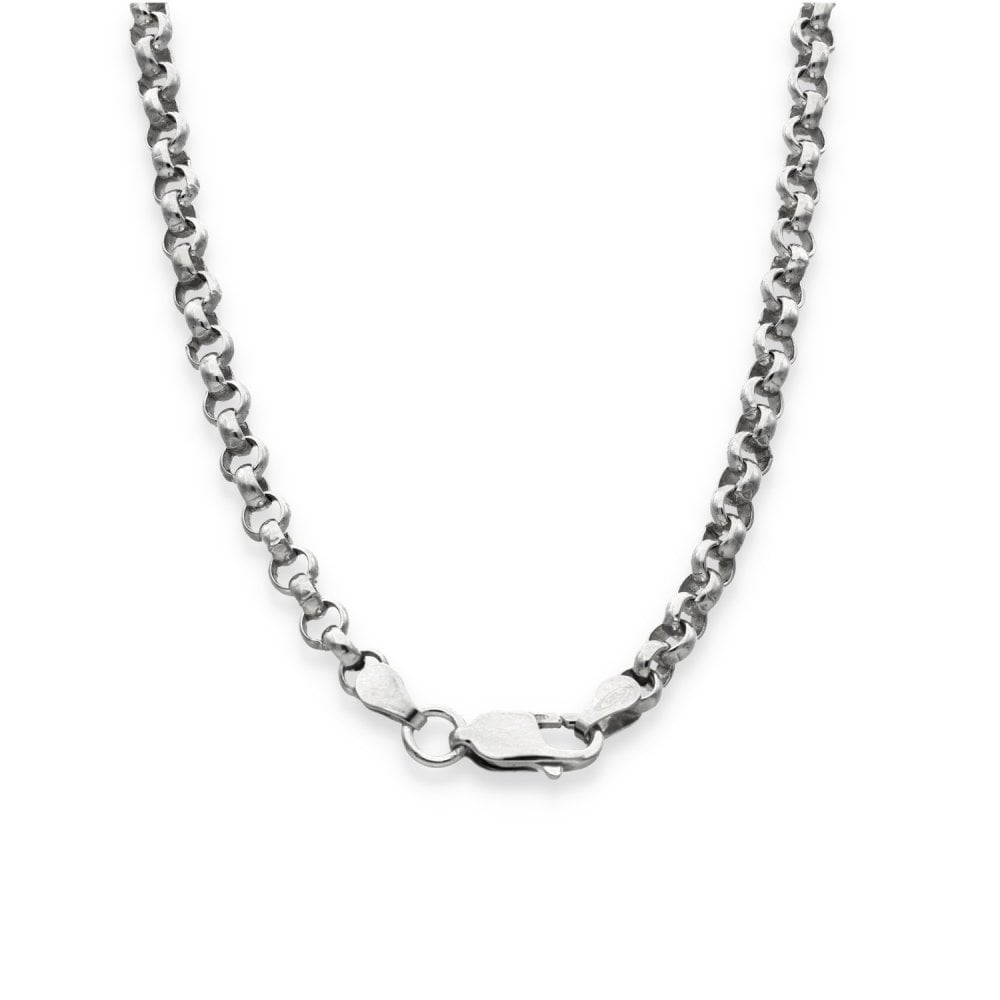 925 Silver Round Belcher Chain - 18" - 21.0g