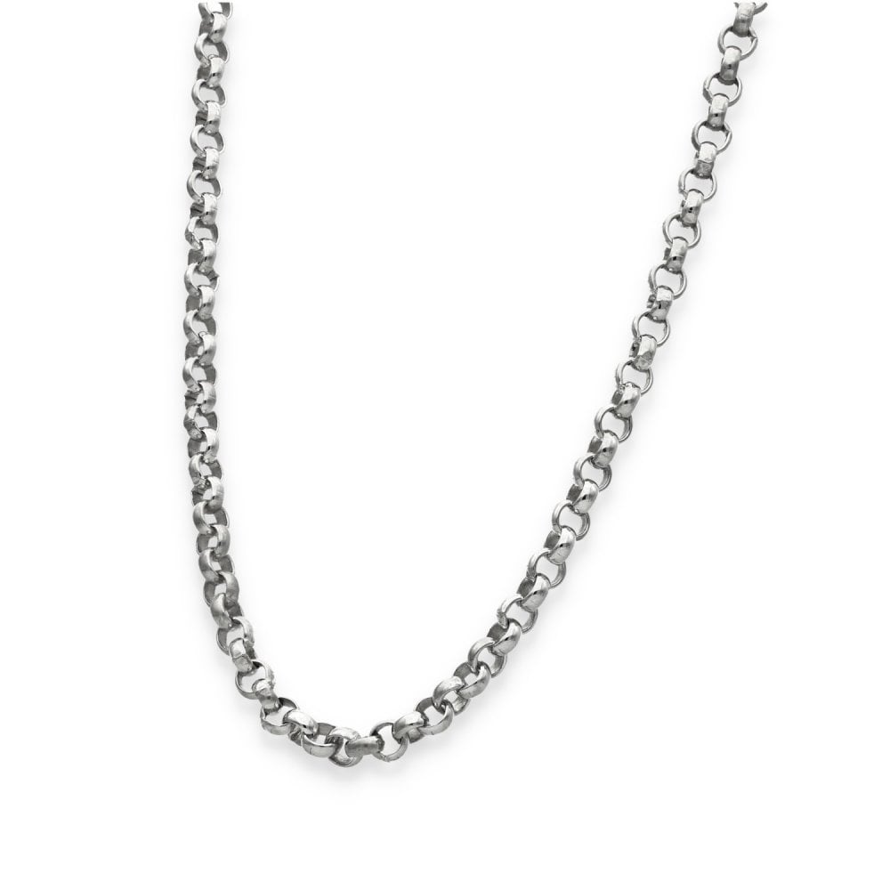 925 Silver Round Belcher Chain - 18" - 21.0g