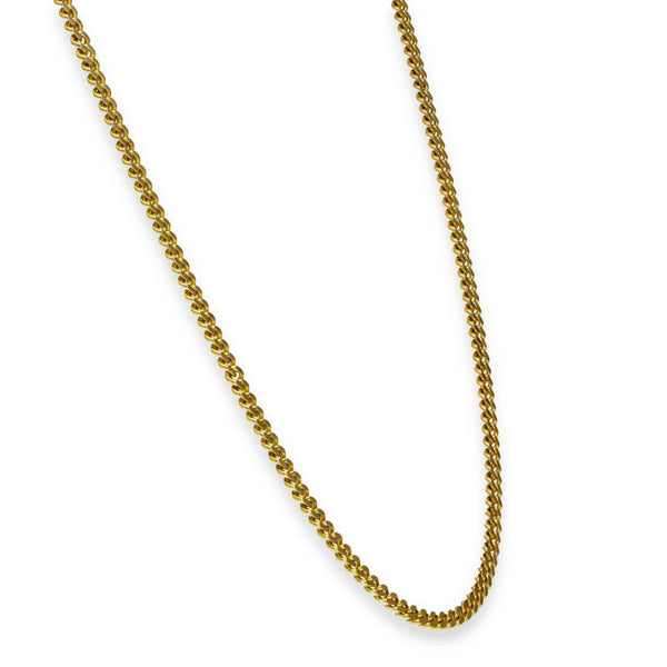 9ct Yellow Gold Curb Chain - 20" - 16.2g
