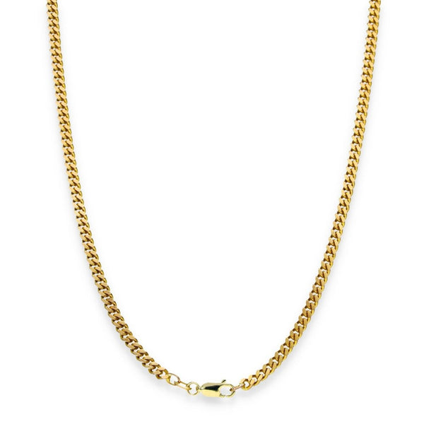 9ct Yellow Gold Curb Chain - 20" - 16.2g