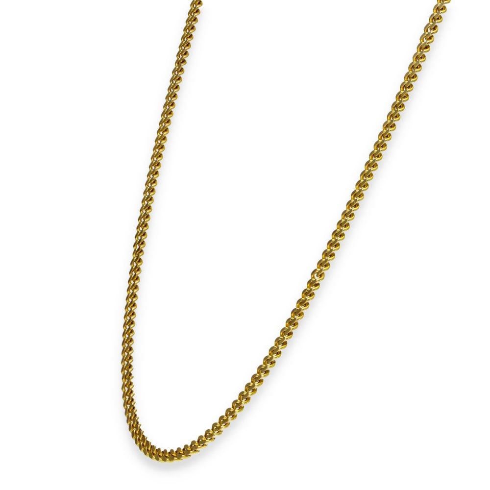 9ct Yellow Gold Curb Chain - 20" - 16.2g