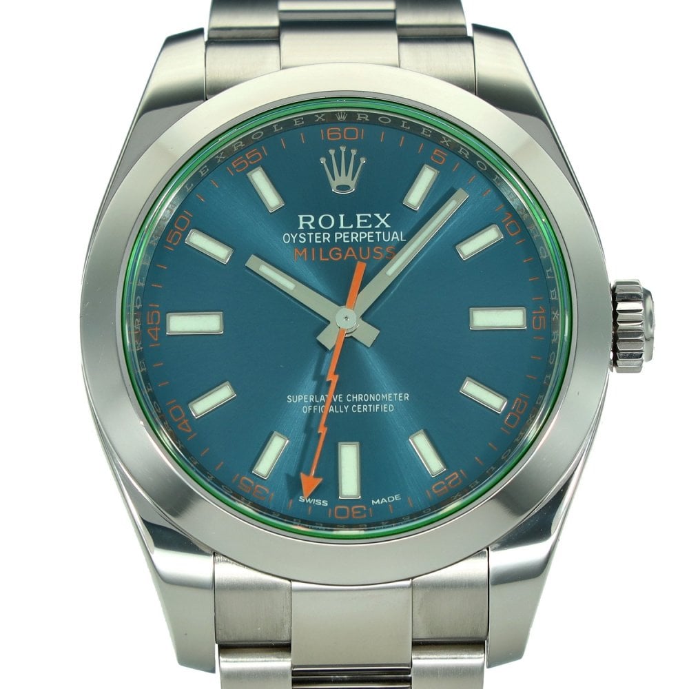 Milgauss 116400GV – Z Blue Dial – Green Tint Glass – 2016